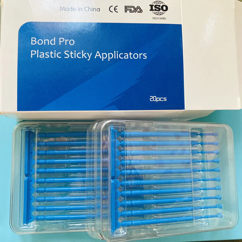 Dental Plastic Sticky Sticks Adhesive Tip Applicator Bonding Applicator Used to Stick Ceramic Veneer Inlay and Orthodontic Brake