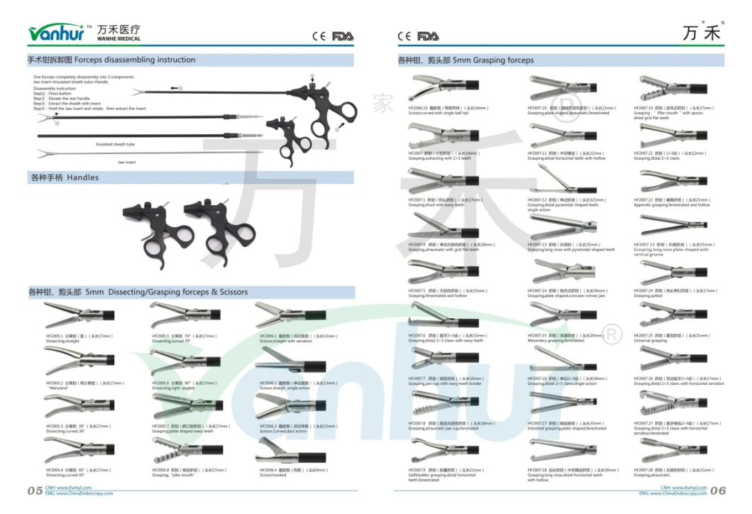 3mm Instruments Laparoscopic Dissecting Forceps